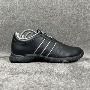 Adidas ClimaProof Golf Lite 816187 Men’s Size 9.5 Black Spiked Golf Shoes Used